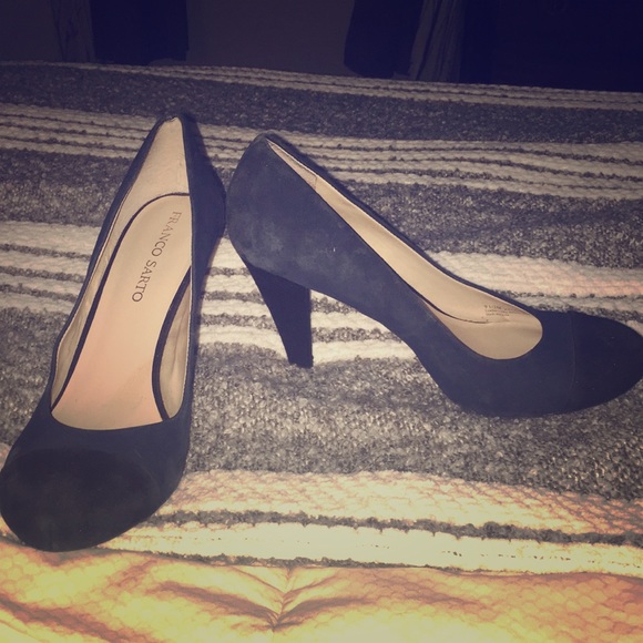 Franco Sarto Shoes - Franco Sarto 2 tone suede pumps